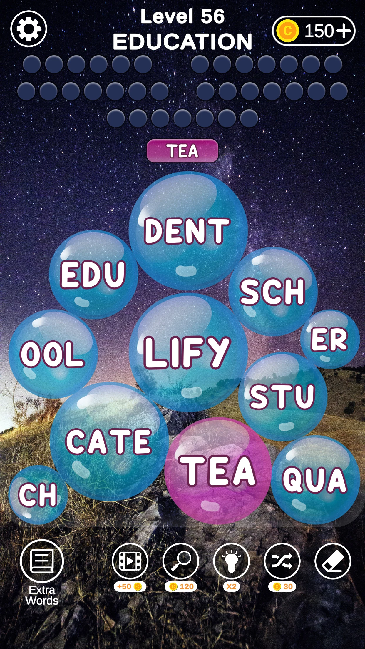 Word Bubbles - Relax Word Game screenshot