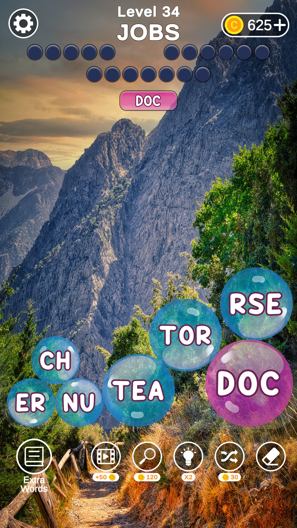Word Bubbles - Relax Word Game screenshot